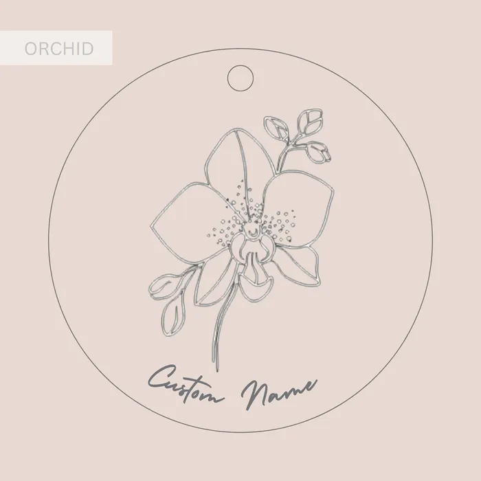Custom Birth Flower Necklace Hidden Forever Necklaces