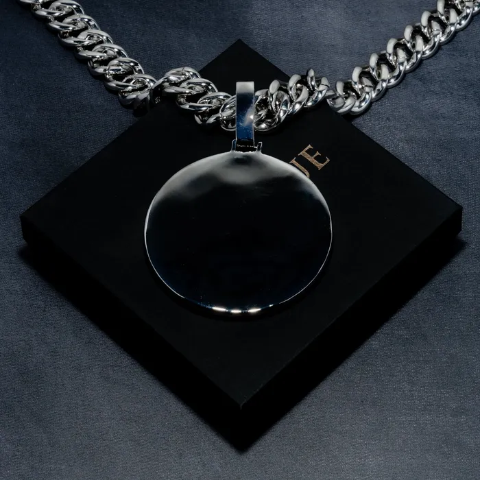 Custom Letter Layered Round Pendant ICECLIQUE JEWELRY Necklaces