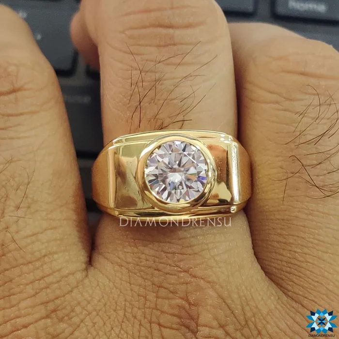 Diamondrensu 246 CT Round Brilliant Cut Moissanite Solitaire Engagement Ring Rings Diamondrensu 246 CT Round Brilliant Cut Moissanite Solitaire Engagement Ring Rings