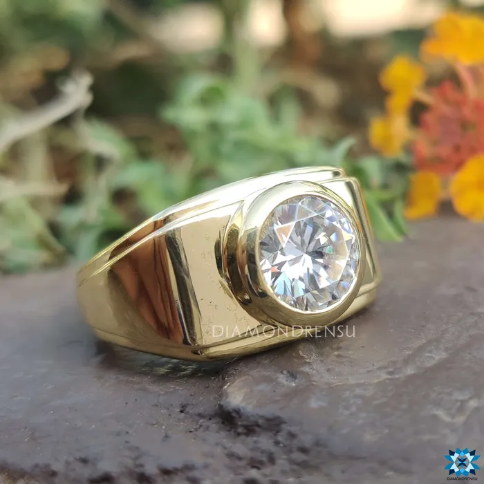 Diamondrensu 246 CT Round Brilliant Cut Moissanite Solitaire Engagement Ring Rings Diamondrensu 246 CT Round Brilliant Cut Moissanite Solitaire Engagement Ring Rings