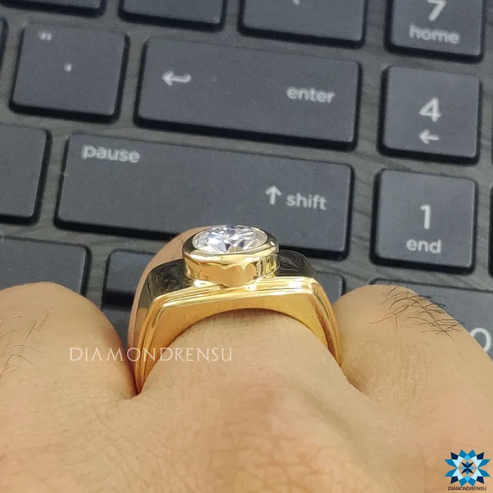 Diamondrensu 246 CT Round Brilliant Cut Moissanite Solitaire Engagement Ring Rings Diamondrensu 246 CT Round Brilliant Cut Moissanite Solitaire Engagement Ring Rings