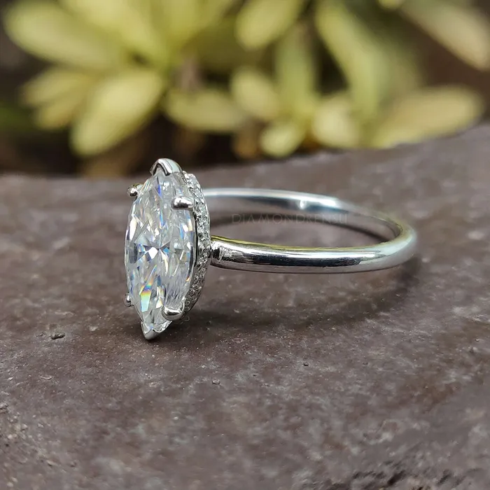 Diamondrensu Rings Marquise Solitaire Engagement Ring A Classic Love Symbol