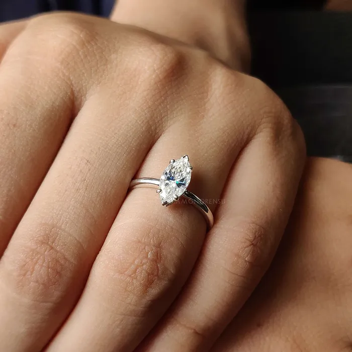 Diamondrensu Rings Marquise Solitaire Engagement Ring A Classic Love Symbol