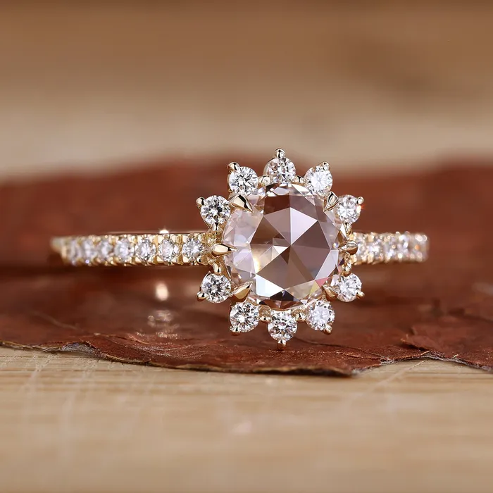 Diamondrensu Rings Rose Cut Diamond Ring A Unique And Modern Touch