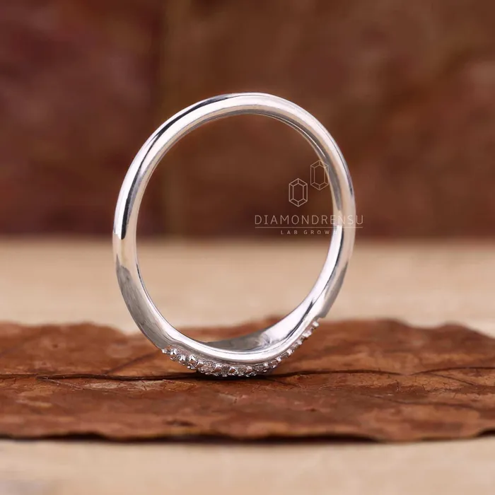 Diamondrensu Rings Signet Round Diamond Ring Promise Ring for Women