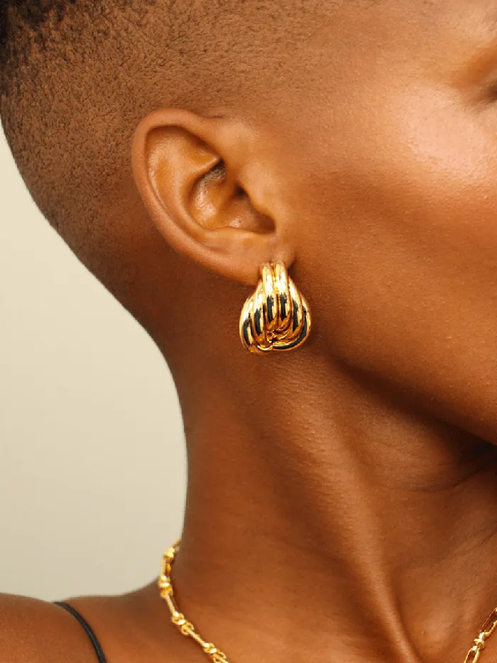 Earrings Barrel Knot Stud Earrings Betty and Biddy