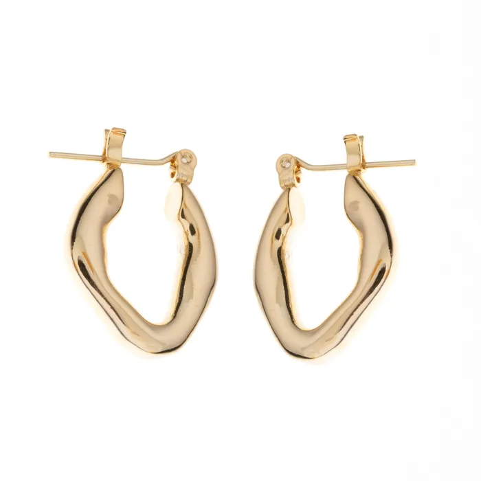 Earrings Betty and Biddy Chunky Melted Hoop
