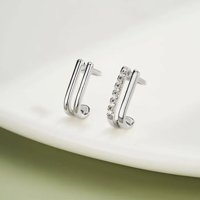 Earrings OUFER BODY JEWELRY 2PCS 20G Musical Notes LShaped Nose Stud Earrings OUFER BODY JEWELRY 2PCS 20G Musical Notes LShaped Nose Stud