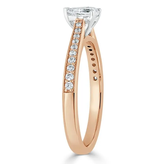Flawless Moissanite Rings Heart Cut Moissanite Engagement Ring Classic Style Flawless Moissanite Rings Heart Cut Moissanite Engagement Ring Classic Style