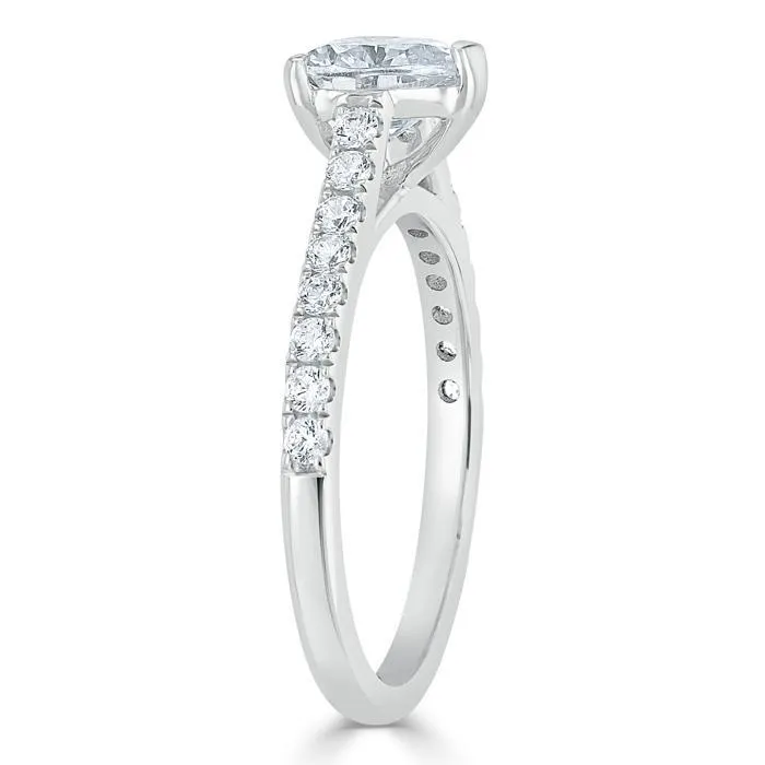 Flawless Moissanite Rings Heart Cut Moissanite Engagement Ring Classic Style Flawless Moissanite Rings Heart Cut Moissanite Engagement Ring Classic Style