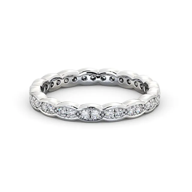 Full Eternity Ring Vintage Design Flawless Moissanite Rings