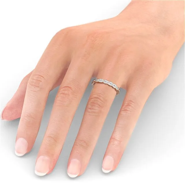 Full Eternity Ring Vintage Design Flawless Moissanite Rings Full Eternity Ring Vintage Design Flawless Moissanite Rings