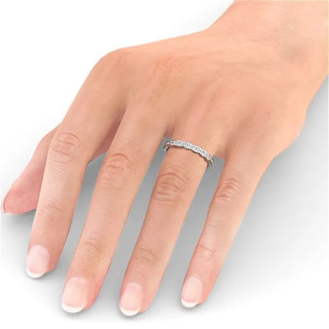 Full Eternity Ring Vintage Design Flawless Moissanite Rings Full Eternity Ring Vintage Design Flawless Moissanite Rings