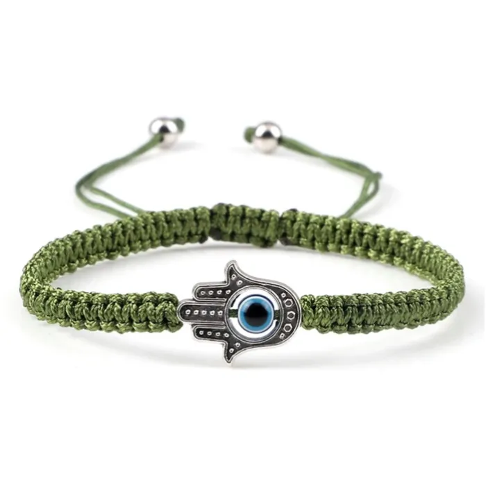 Hidden Forever Bracelets Adjustable Braided Evil Eye Bracelet