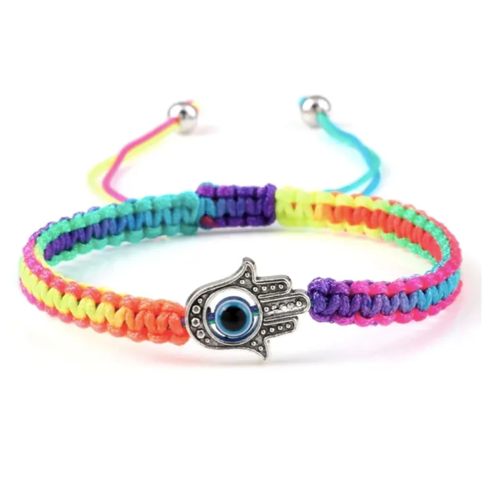 Hidden Forever Bracelets Adjustable Braided Evil Eye Bracelet