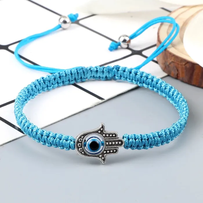 Hidden Forever Bracelets Adjustable Braided Evil Eye Bracelet