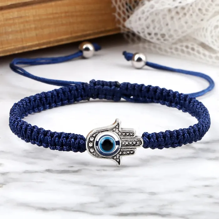 Hidden Forever Bracelets Adjustable Braided Evil Eye Bracelet
