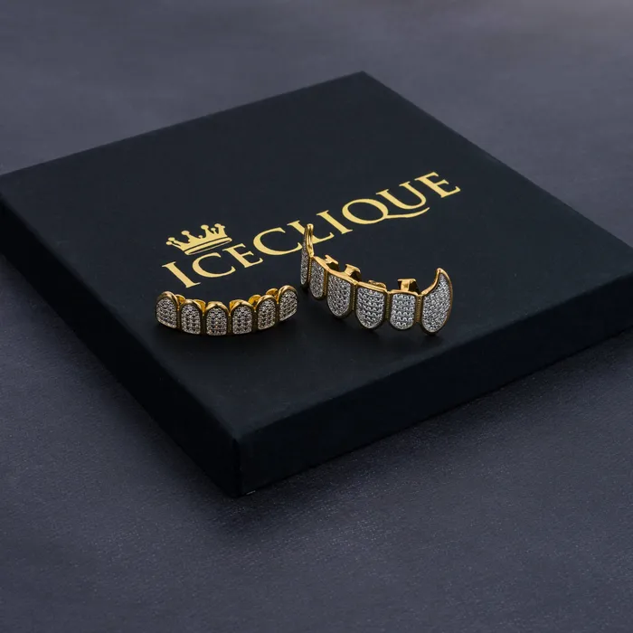 Ice Fiend Iced Gold Grillz iceclique PreStyled Sets
