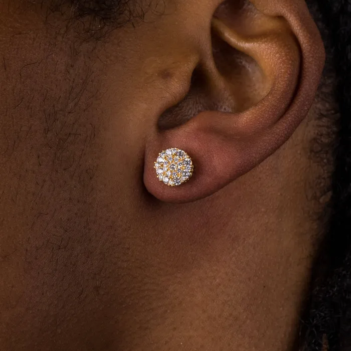 ICECLIQUE JEWELRY Earrings 8mm Round Cluster Earrings