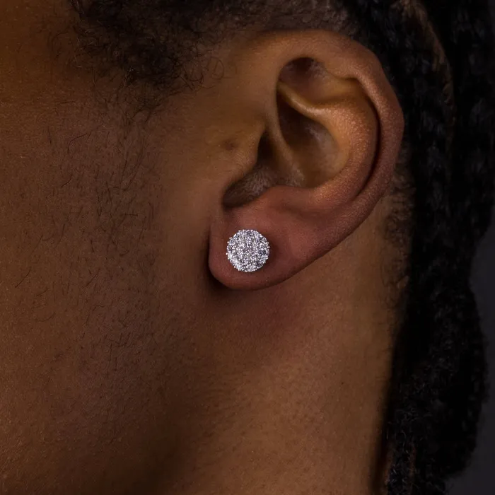 ICECLIQUE JEWELRY Earrings 8mm Round Cluster Earrings