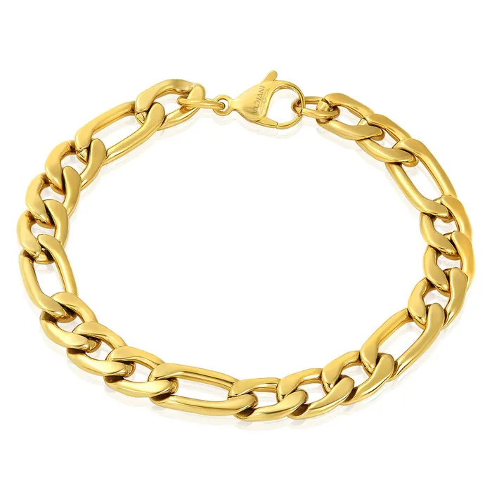 Invicta Jewelry Bracelets Invicta Jewelry Figaro Chain Stainless Steel Bracelet