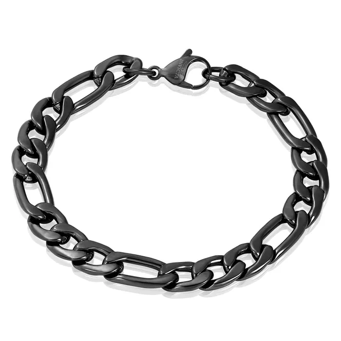 Invicta Jewelry Bracelets Invicta Jewelry Figaro Chain Stainless Steel Bracelet