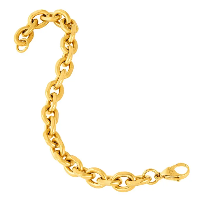 Invicta Jewelry Bracelets Invicta Jewelry Knife Edge Oval Link Chain Bracelet
