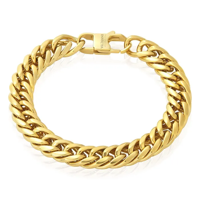 Invicta Jewelry Invicta Jewelry Double Curb Chain Bracelet Bracelets
