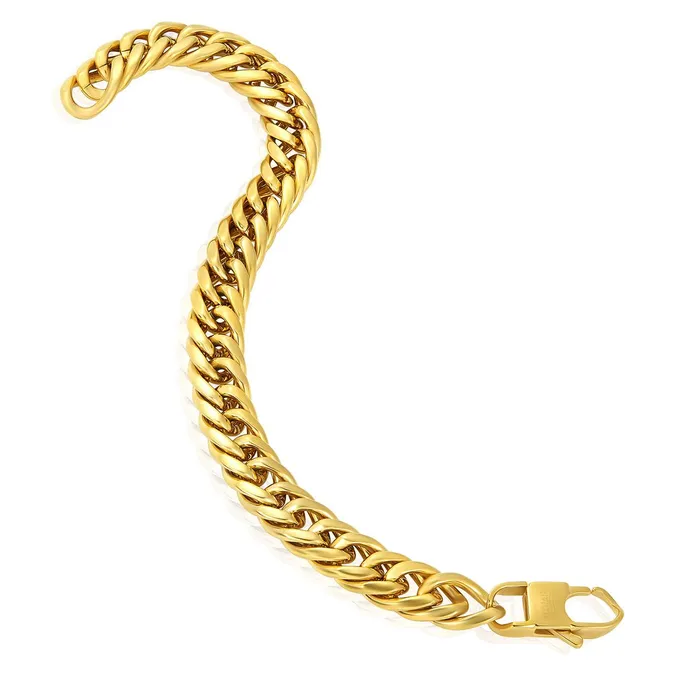 Invicta Jewelry Invicta Jewelry Double Curb Chain Bracelet Bracelets