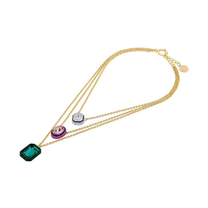 Isharya Modern Indian Jewelry Necklaces Banger MultiColoured Layered Necklace