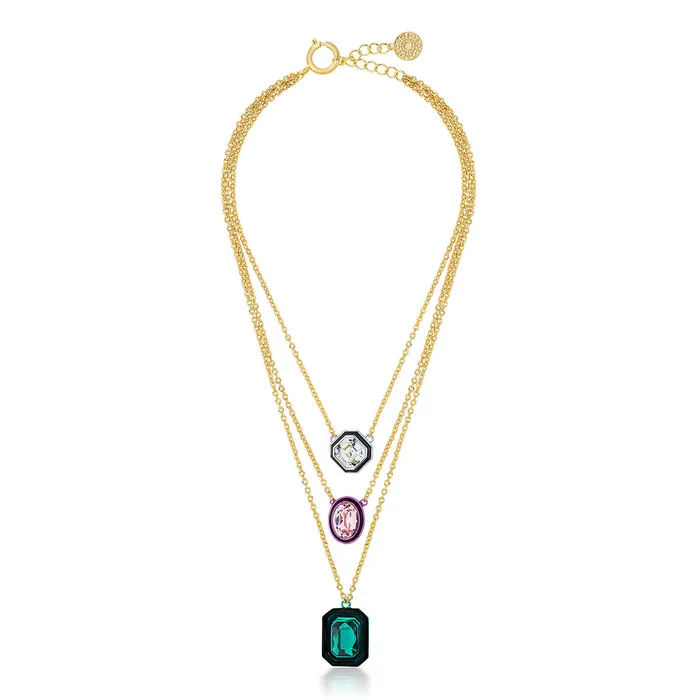 Isharya Modern Indian Jewelry Necklaces Banger MultiColoured Layered Necklace