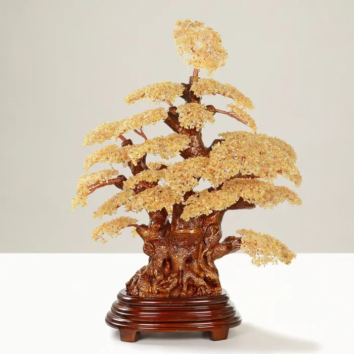 Kalifano Citrine Bonsai Tree of Life Showpiece with 6000 Stones Necklaces Kalifano Citrine Bonsai Tree of Life Showpiece with 6000 Stones Necklaces