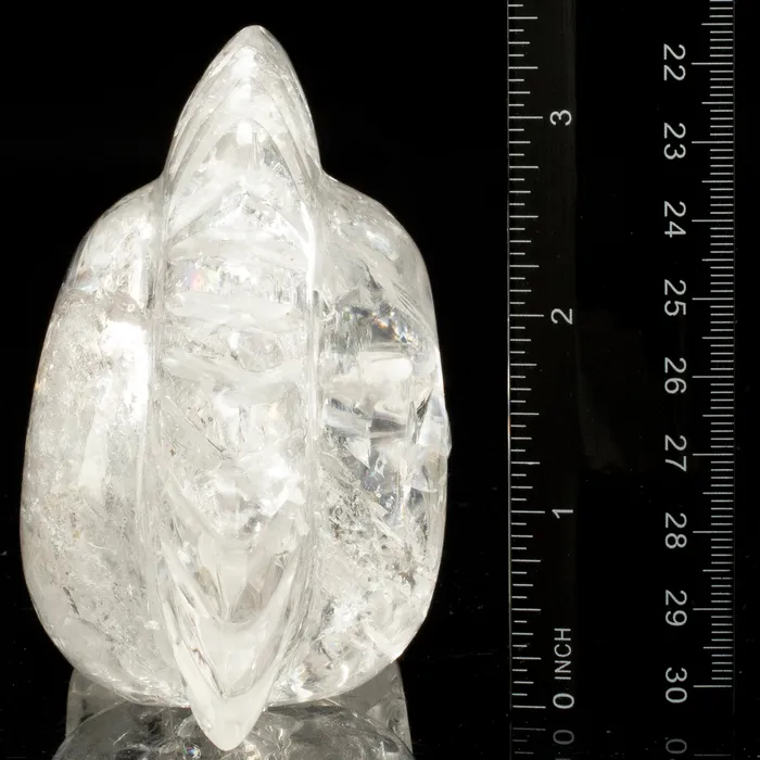 KALIFANO Rings Quartz Skull Carving from Brazil 35 640 grams