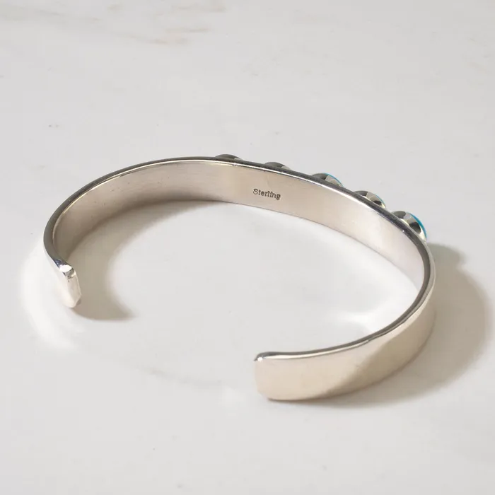 Kalifano Rings Sleeping Beauty Turquoise Navajo USA Native American Made 925 Sterling Silver Cuff