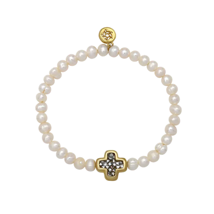 Kristal Life in Balance Pearl Stretch Bracelet Waxing Poetic Bracelets