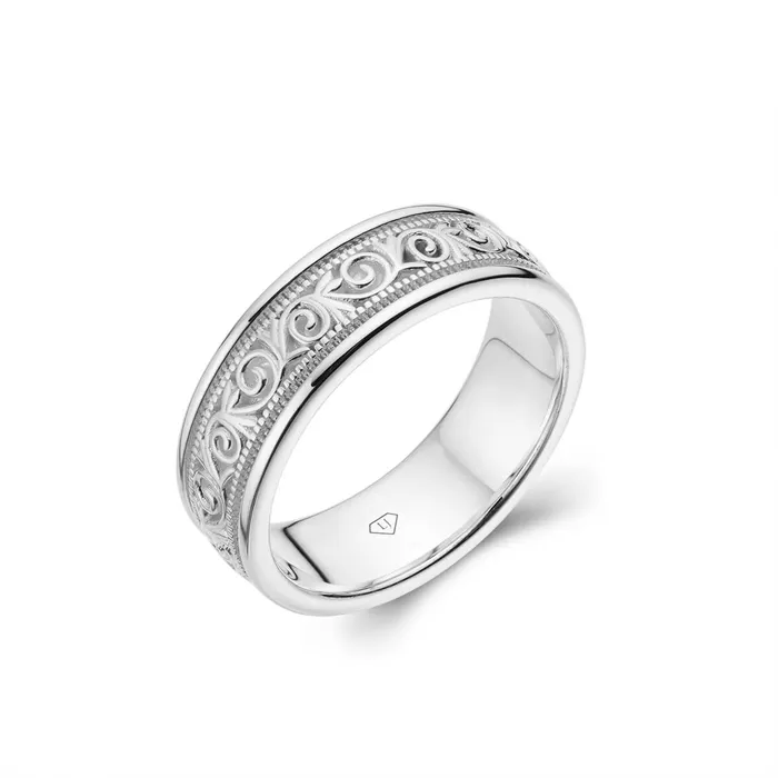 LJ Mens Two Tone Band Rings
