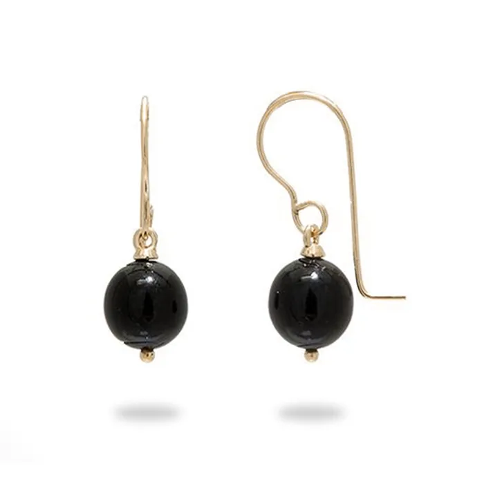 Maui Divers Jewelry Hawaiian Black Coral Earrings in Gold 779mm Earrings