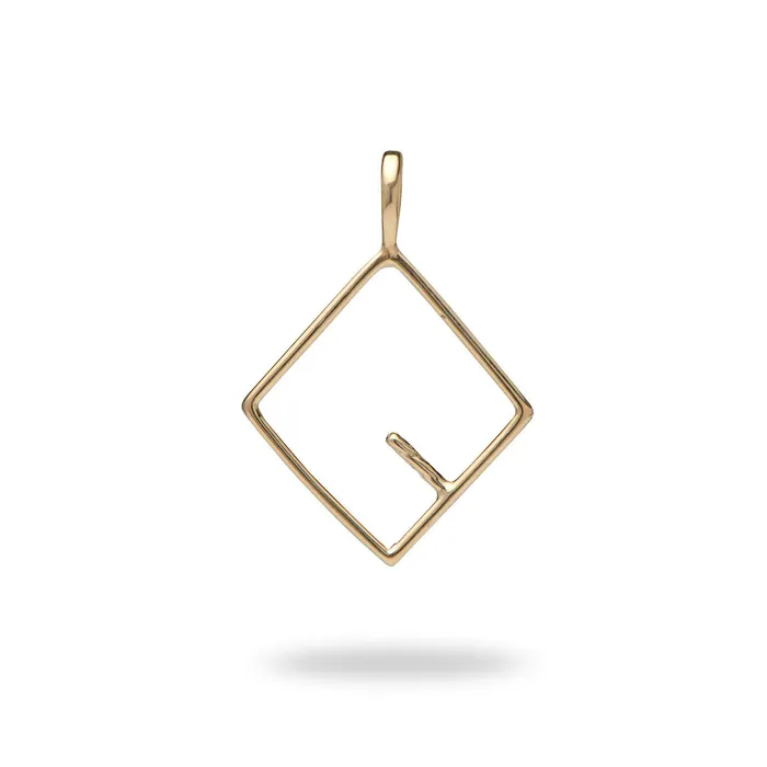 Necklaces PickAPearl Pick A Pearl Diamond Pendant in Gold