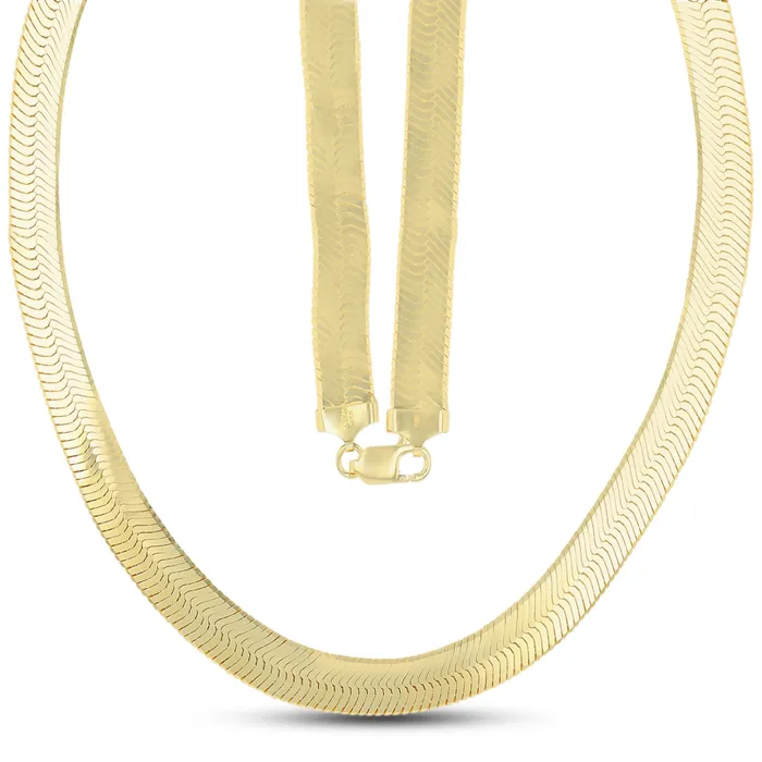 Necklaces Silver Sterling Silver 715mm Herringbone Chain NecklaceRhodium Plated or 14K Yellow Plated Lobster Lock Necklaces Silver Sterling Silver 715mm Herringbone Chain NecklaceRhodium Plated or 14K Yellow Plated Lobster Lock