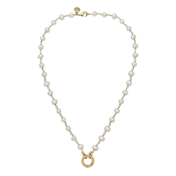 Necklaces Waxing Poetic Ensemble Necklace Pearl