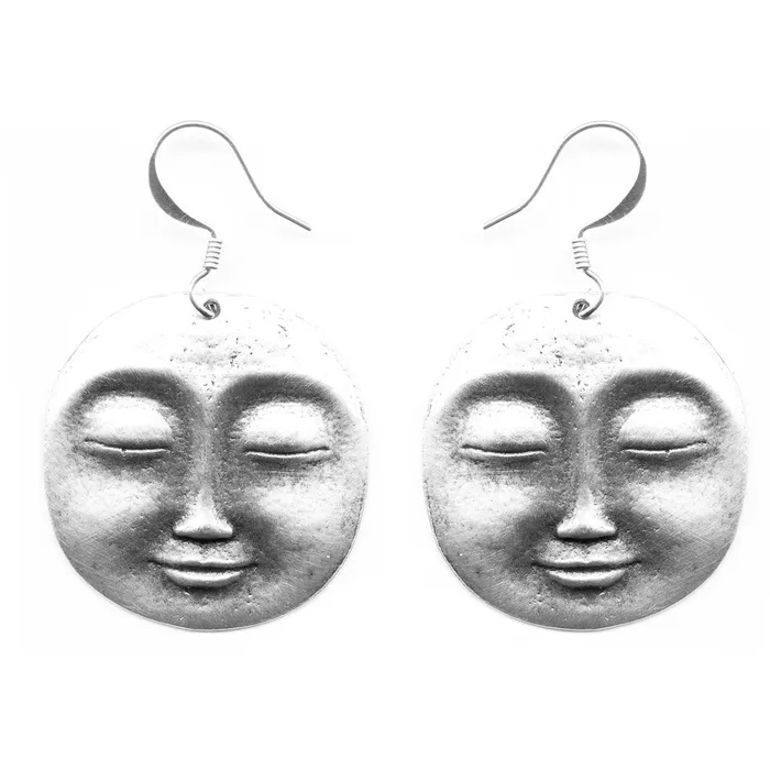 Oberon Design Earrings Serene Face Earrings