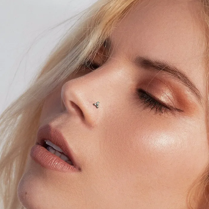 OUFER BODY JEWELRY Earrings 20G Titanium Triangle Nostril Threadless Push Pin Screw Stud OUFER BODY JEWELRY Earrings 20G Titanium Triangle Nostril Threadless Push Pin Screw Stud