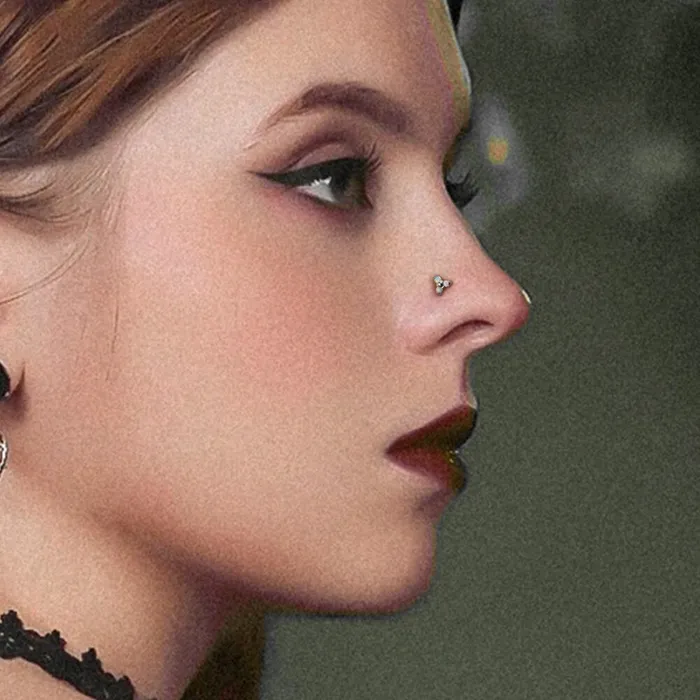 OUFER BODY JEWELRY Earrings 20G Titanium Triangle Nostril Threadless Push Pin Screw Stud OUFER BODY JEWELRY Earrings 20G Titanium Triangle Nostril Threadless Push Pin Screw Stud