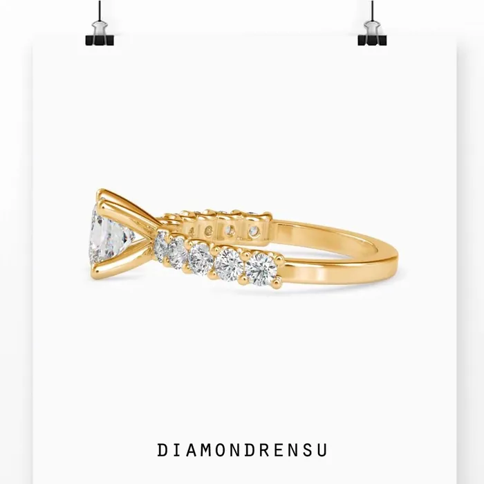 Rings 2 Carat Princess Cut Diamond Engagement Ring Diamondrensu