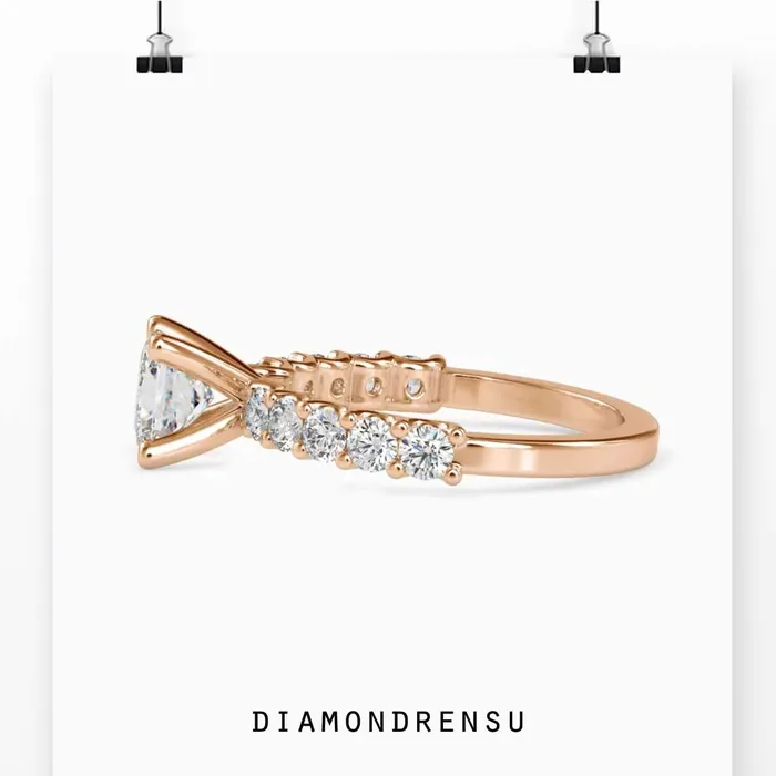 Rings 2 Carat Princess Cut Diamond Engagement Ring Diamondrensu