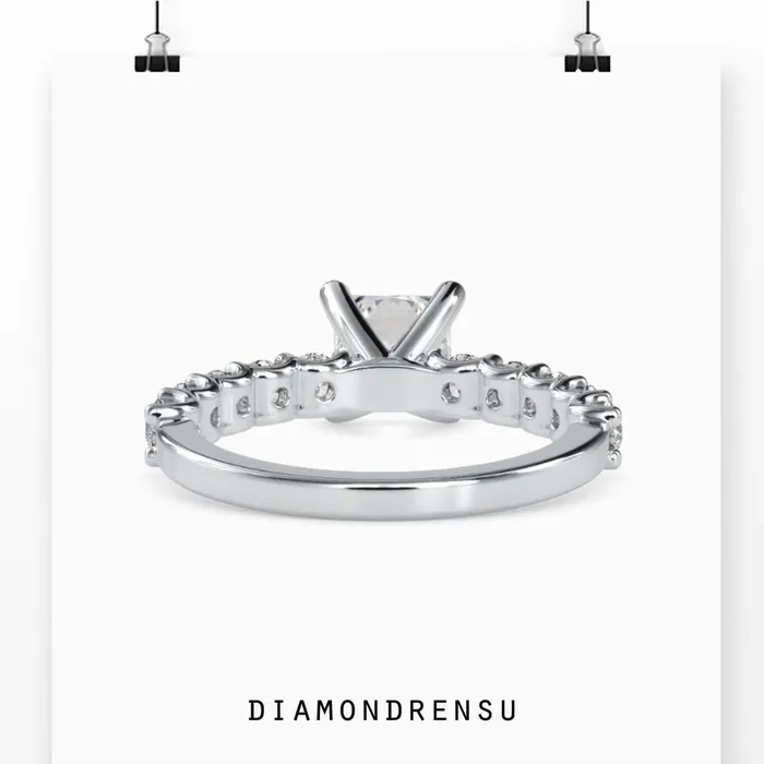 Rings 2 Carat Princess Cut Diamond Engagement Ring Diamondrensu