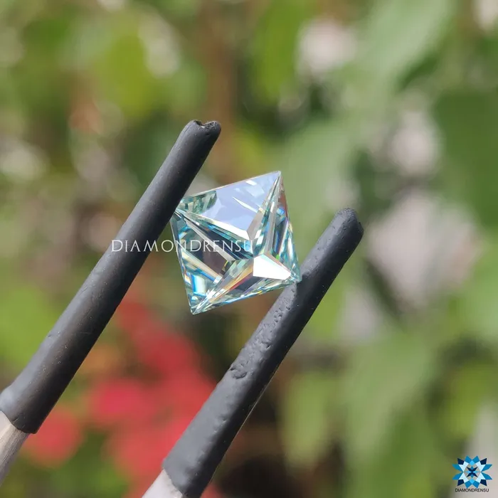 Rings Diamondrensu 176 CT Cyan Blue Princess Cut Loose Moissanite Perfect for Wedding Ring Rings Diamondrensu 176 CT Cyan Blue Princess Cut Loose Moissanite Perfect for Wedding Ring
