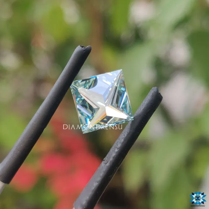 Rings Diamondrensu 176 CT Cyan Blue Princess Cut Loose Moissanite Perfect for Wedding Ring Rings Diamondrensu 176 CT Cyan Blue Princess Cut Loose Moissanite Perfect for Wedding Ring