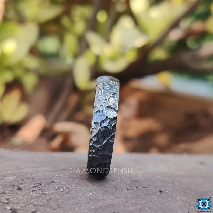 Rings Diamondrensu Hammered Finish Oxidized Silver Mens Oxidized Wedding Ring Rings Diamondrensu Hammered Finish Oxidized Silver Mens Oxidized Wedding Ring