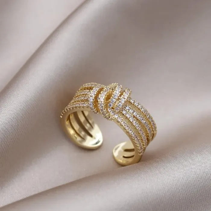 Rings Hidden Forever Mother Daughter Bond Double Band Fashion Ring